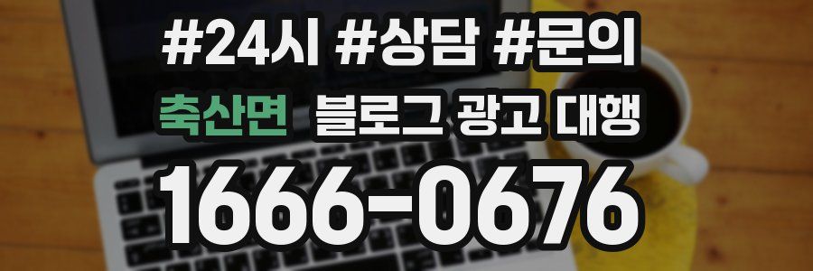 축산면 블로그 광고 대행