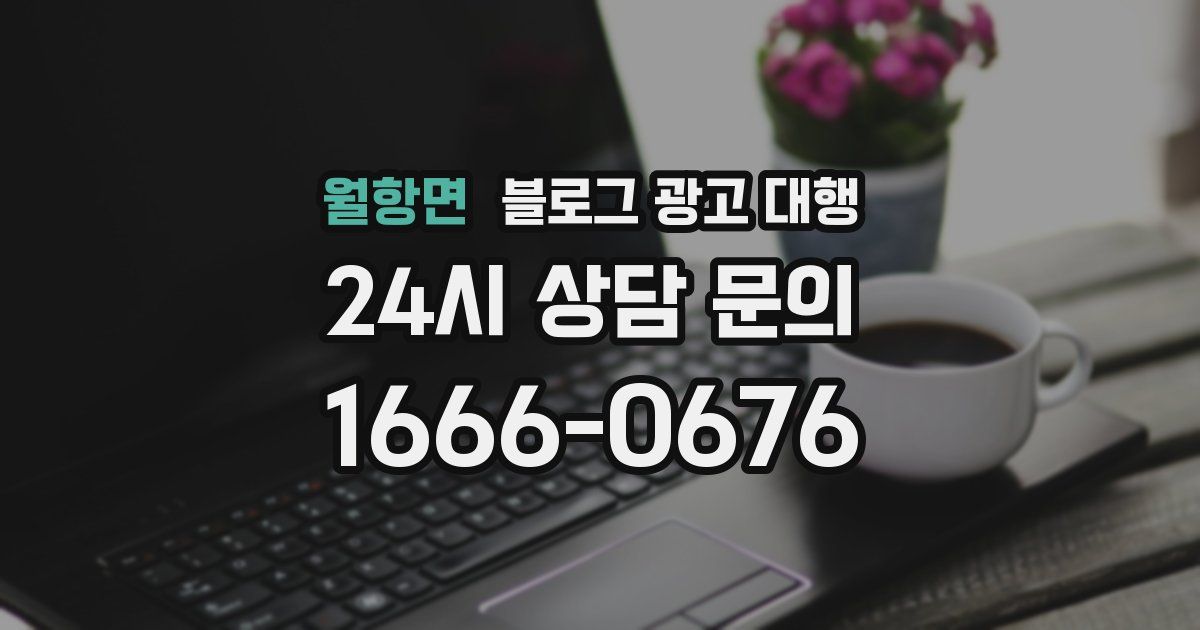 월항면 블로그 광고 대행