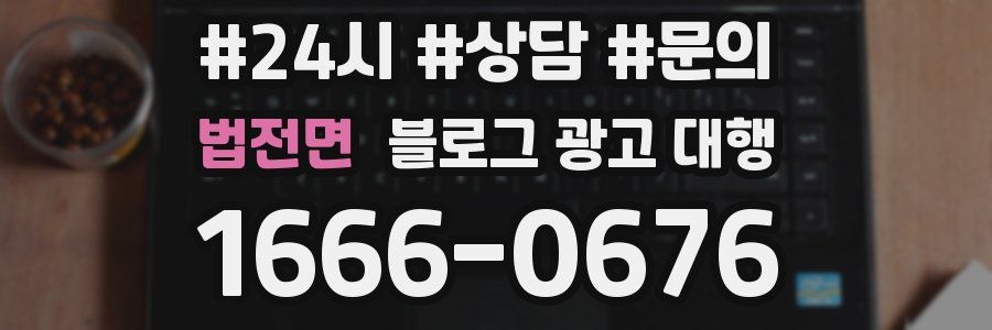 법전면 블로그 광고 대행