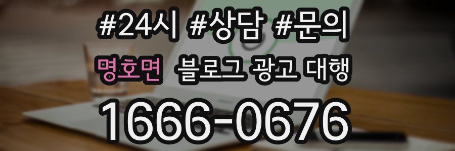 명호면 블로그 광고 대행
