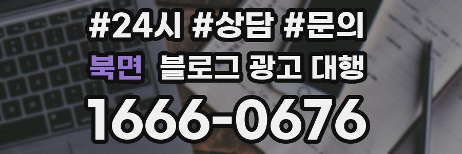 북면 블로그 광고 대행