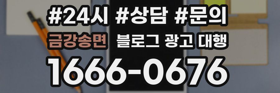 금강송면 블로그 광고 대행