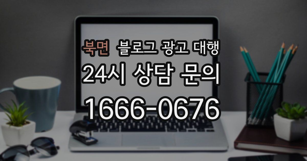 북면 블로그 광고 대행