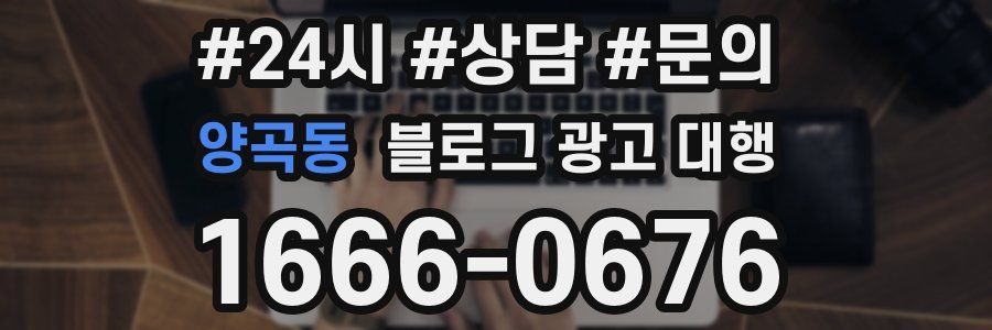 양곡동 블로그 광고 대행