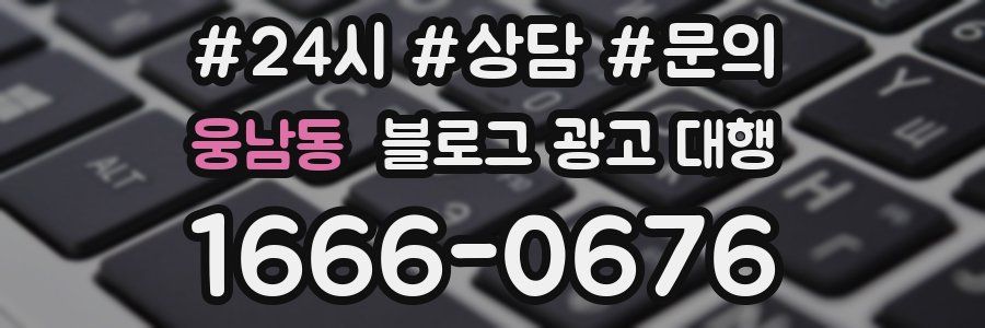 웅남동 블로그 광고 대행