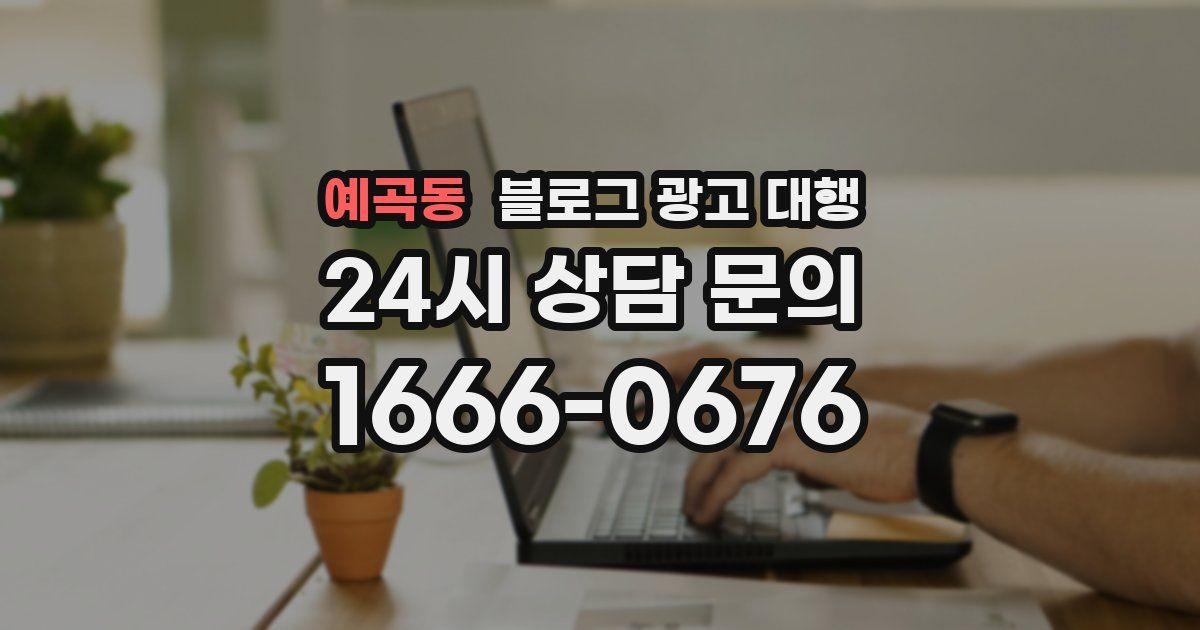 예곡동 블로그 광고 대행