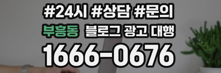부흥동 블로그 광고 대행