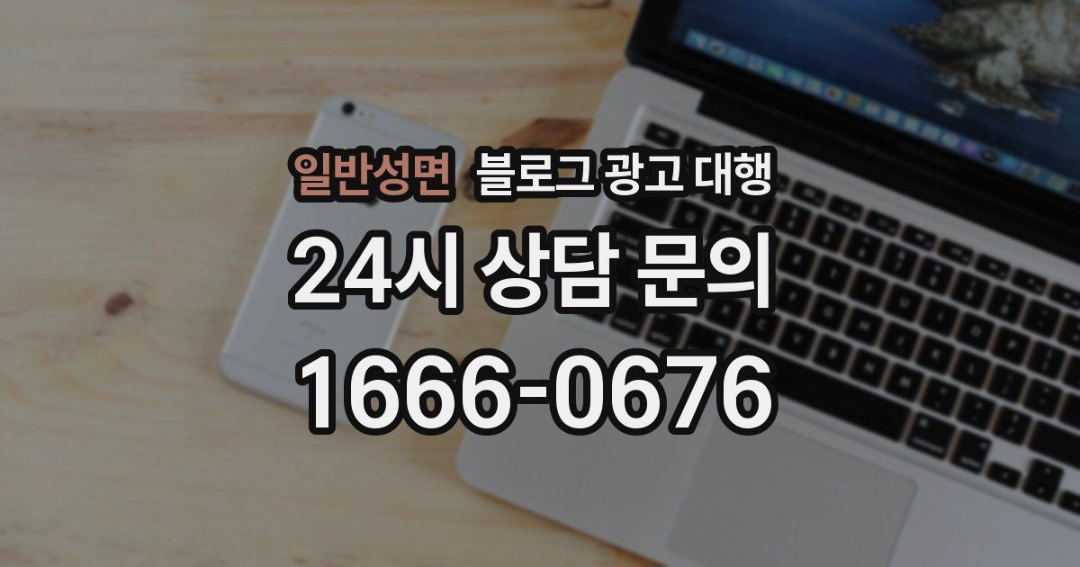 일반성면 블로그 광고 대행