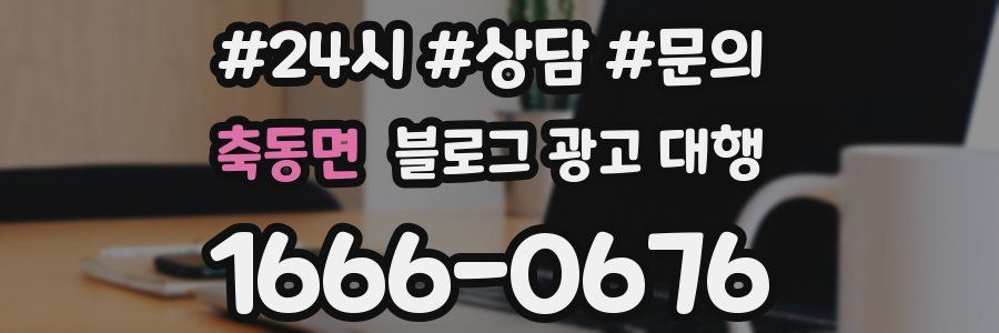 축동면 블로그 광고 대행