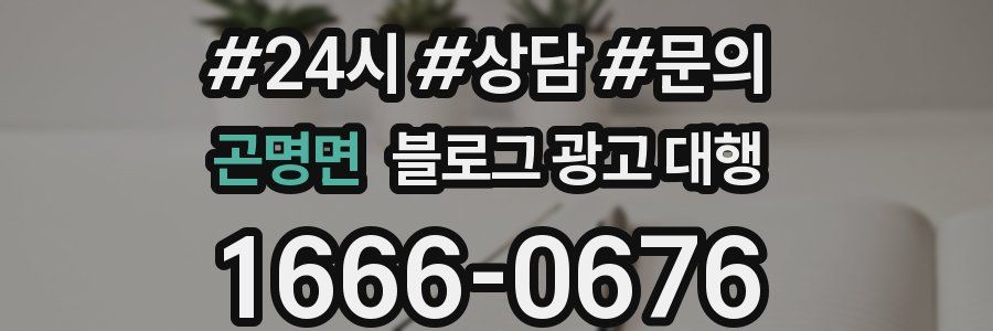 곤명면 블로그 광고 대행