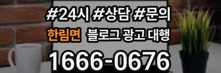 한림면 블로그 광고 대행