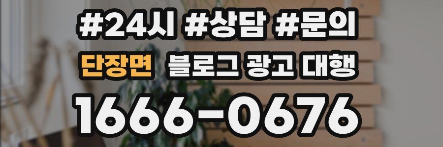 단장면 블로그 광고 대행