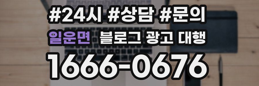 일운면 블로그 광고 대행