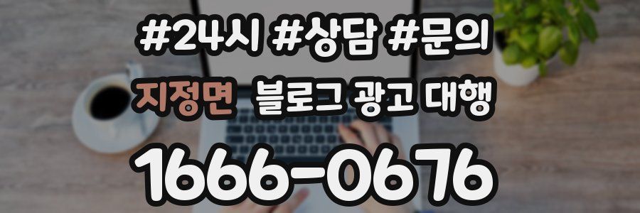 지정면 블로그 광고 대행