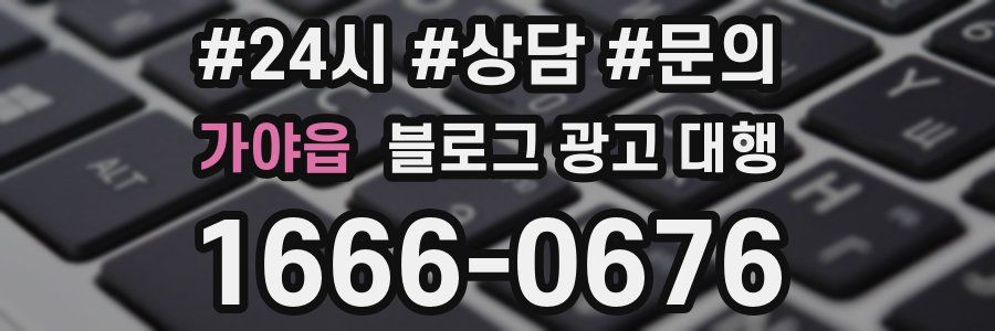 가야읍 블로그 광고 대행