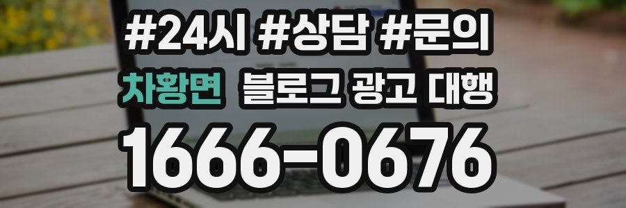 차황면 블로그 광고 대행