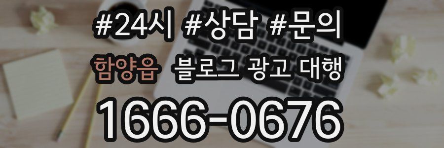 함양읍 블로그 광고 대행