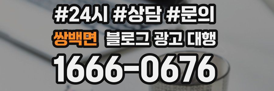 쌍백면 블로그 광고 대행