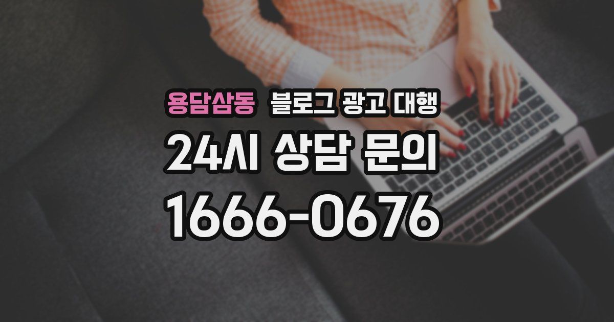 용담삼동 블로그 광고 대행