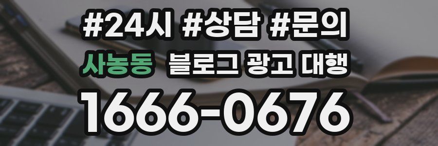사농동 블로그 광고 대행