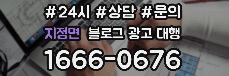 지정면 블로그 광고 대행