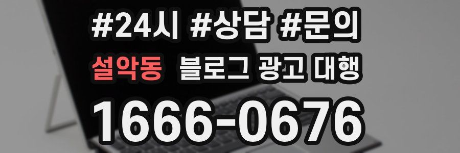 설악동 블로그 광고 대행