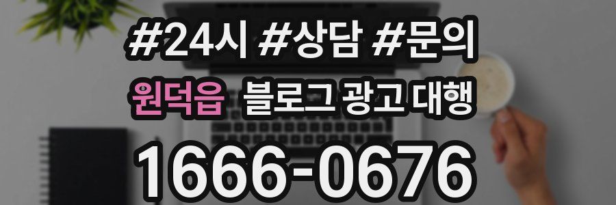 원덕읍 블로그 광고 대행
