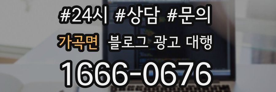가곡면 블로그 광고 대행