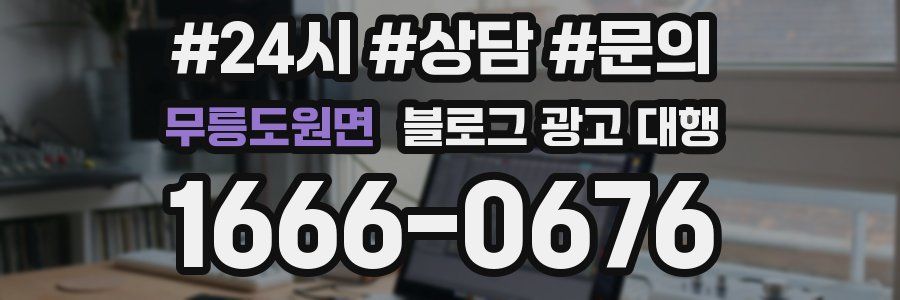 무릉도원면 블로그 광고 대행