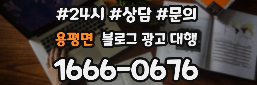 용평면 블로그 광고 대행