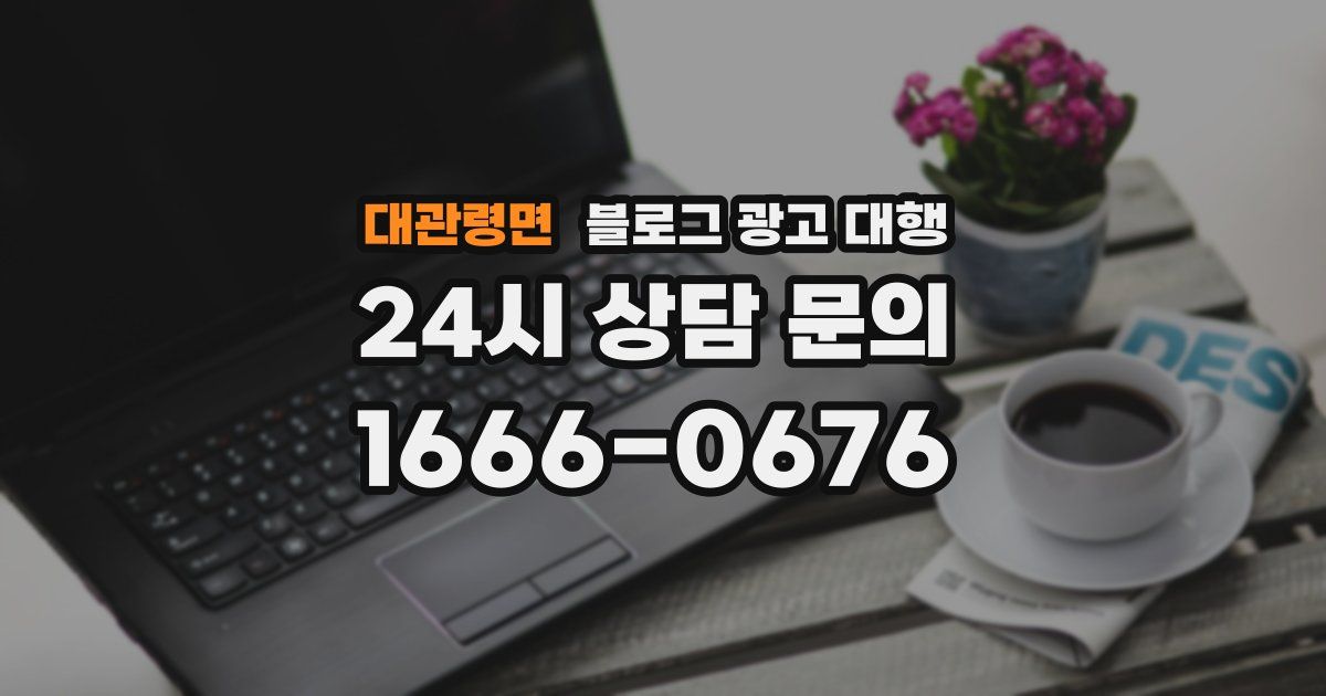대관령면 블로그 광고 대행