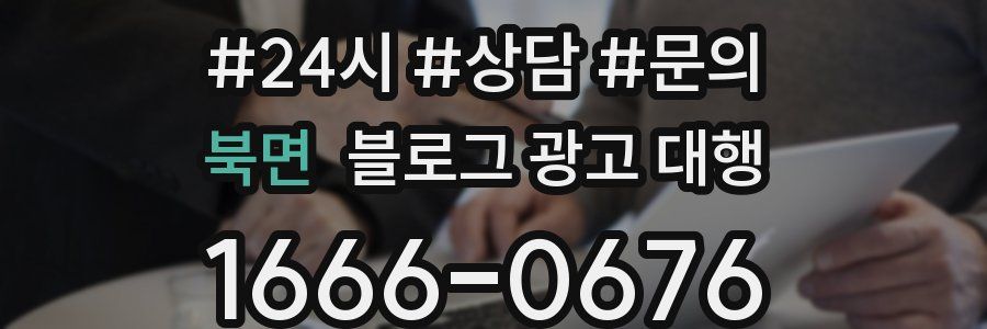 북면 블로그 광고 대행