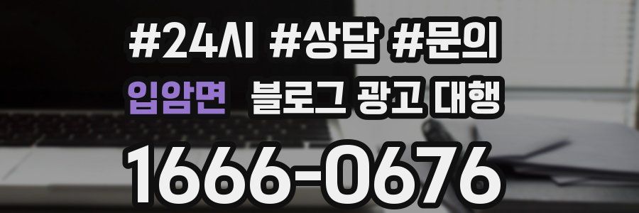 입암면 블로그 광고 대행