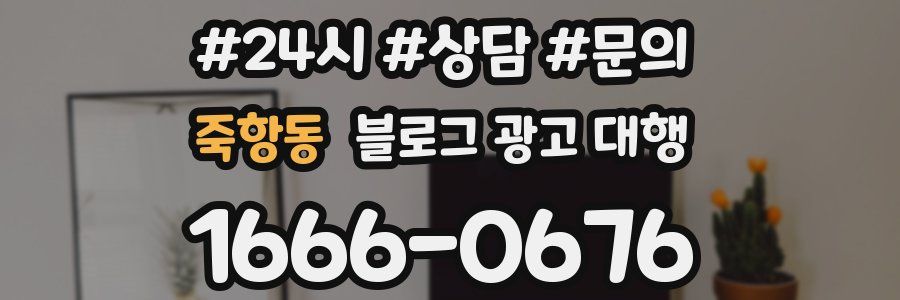 죽항동 블로그 광고 대행