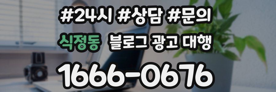 식정동 블로그 광고 대행