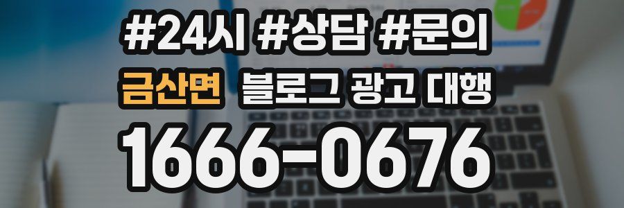 금산면 블로그 광고 대행