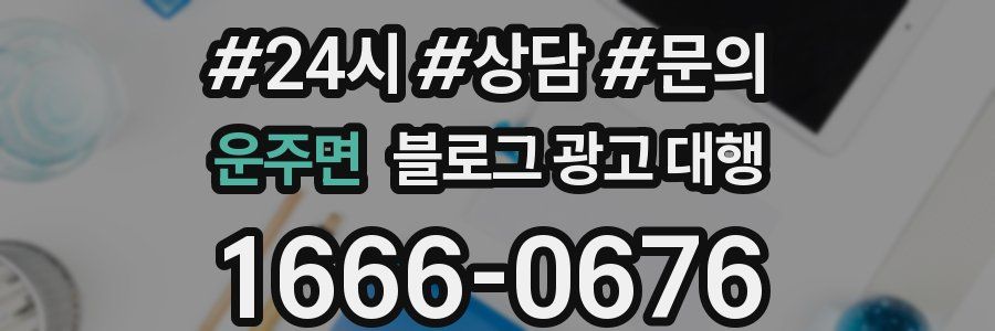 운주면 블로그 광고 대행