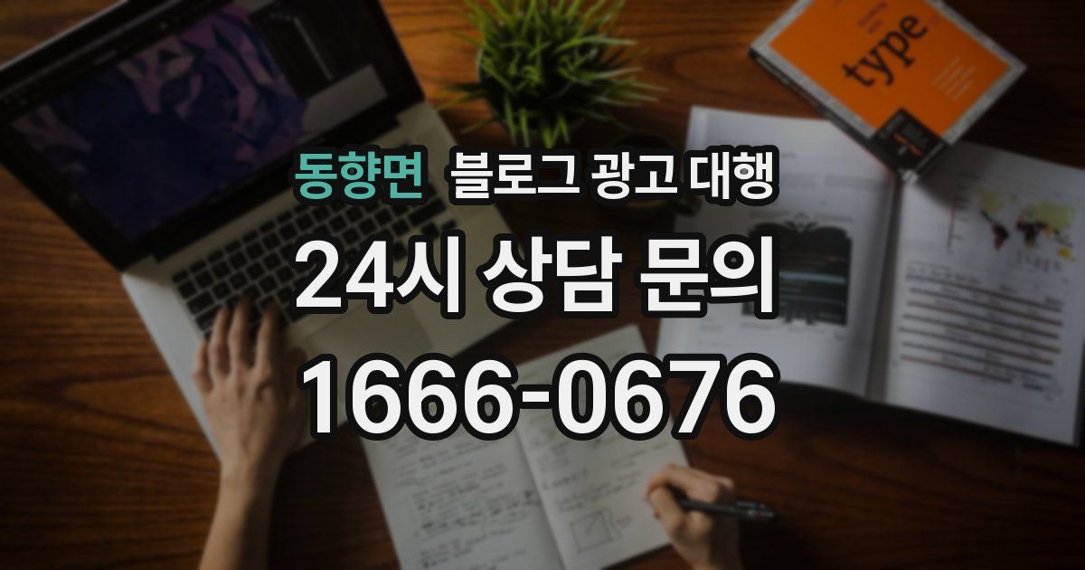 동향면 블로그 광고 대행