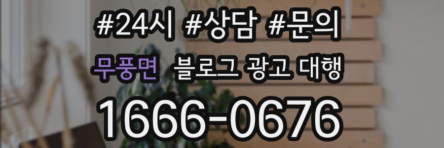 무풍면 블로그 광고 대행