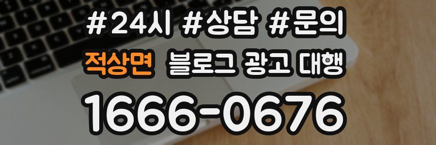 적상면 블로그 광고 대행