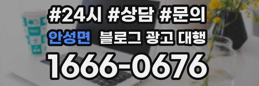 안성면 블로그 광고 대행