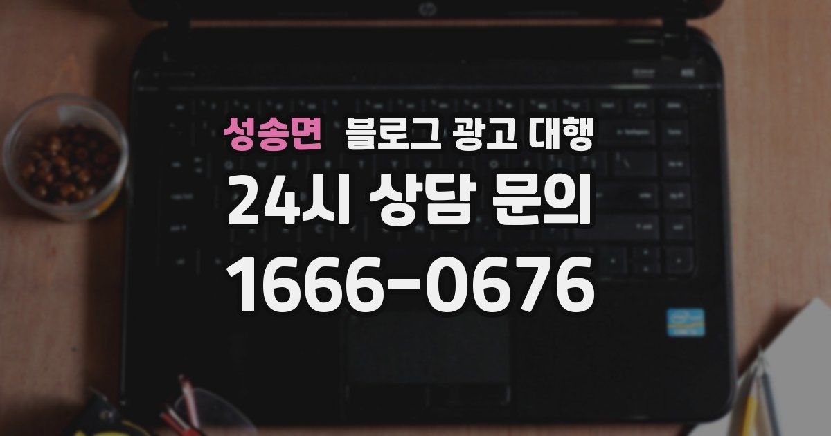 성송면 블로그 광고 대행