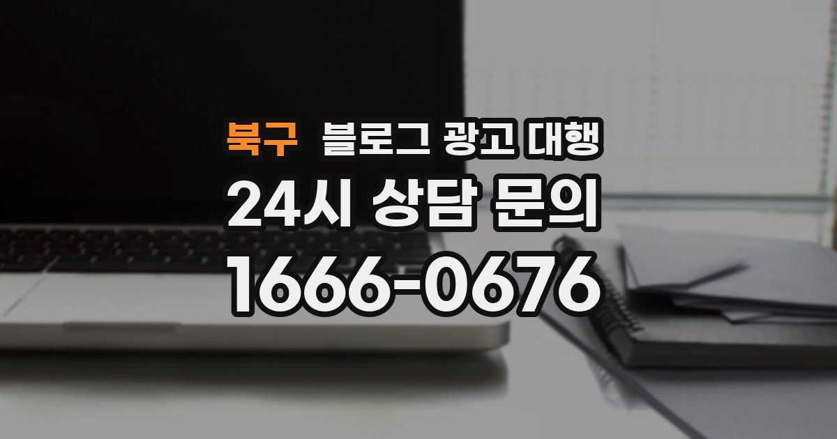 북구 블로그 광고 대행