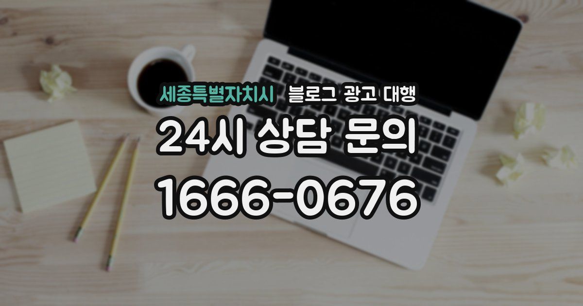 세종특별자치시 블로그 광고 대행