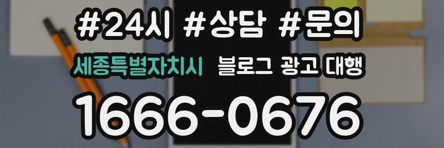 세종특별자치시 블로그 광고 대행