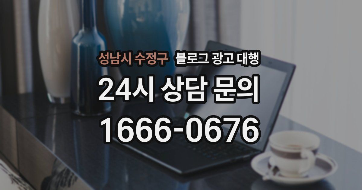 성남시 수정구 블로그 광고 대행