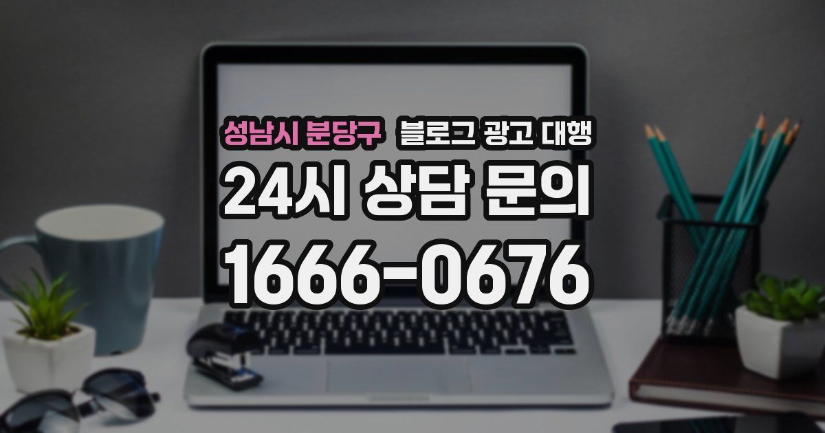 성남시 분당구 블로그 광고 대행