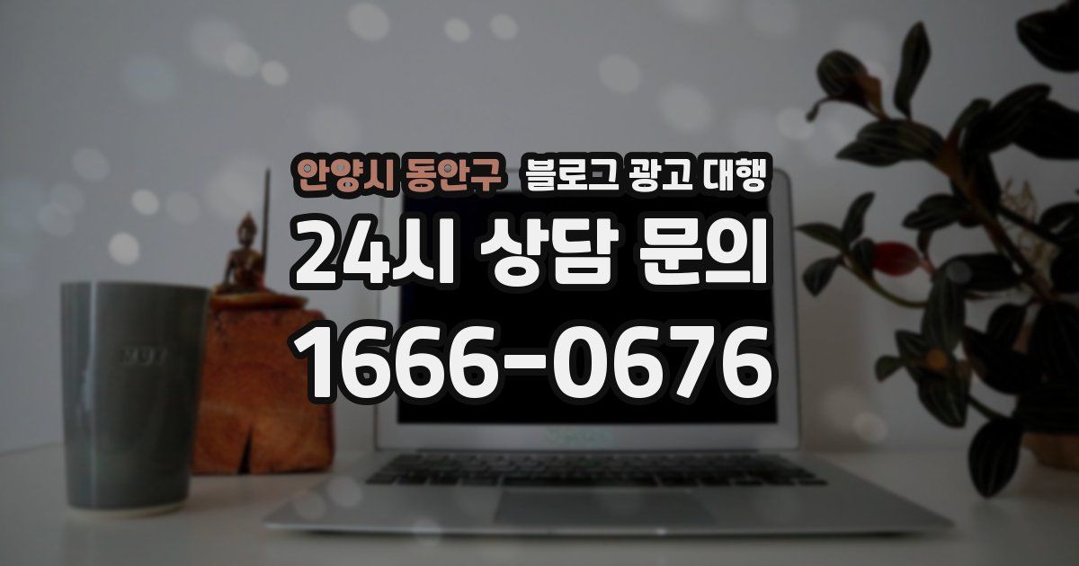 안양시 동안구 블로그 광고 대행