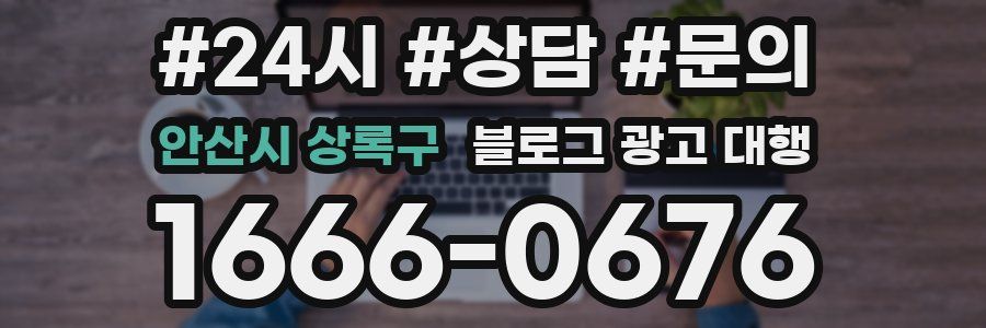 안산시 상록구 블로그 광고 대행