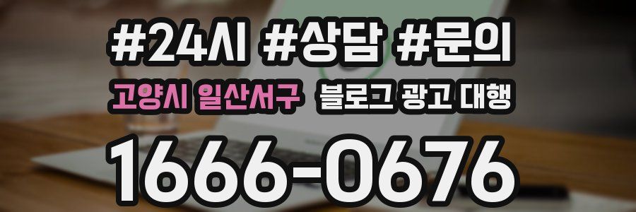 고양시 일산서구 블로그 광고 대행